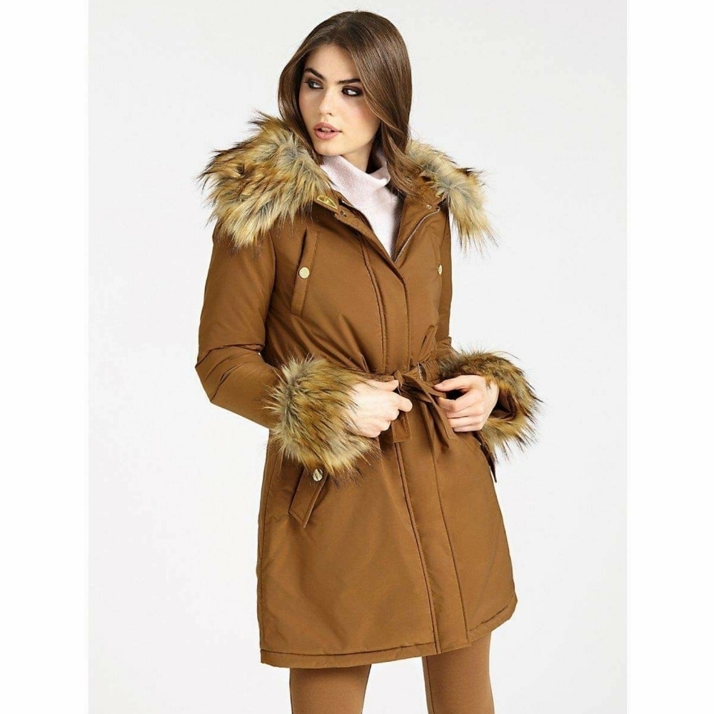 GUESS by MARCIANO  Fur Collar And Cuffs Jacket